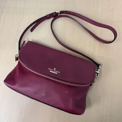 ▪️Kate spade ケイトスペード ショルダー バッグ ボルドー レザー