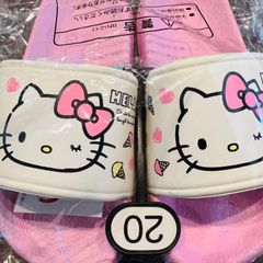 ハローキティ　サンダル　女の子　キッズ　20cm　ピンク　キティちゃんサンダル