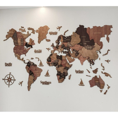 ☆ ワンタイプ ☆ 世界地図 インテリア 木製 世界地図 インテリア おしゃれ 壁掛け 木製 世界 地図 壁地図 壁 室内用 ウッドカラー ナチュラル リビング 子供部屋 オフィス カフェ 勉強 学習