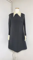 激安♡ミュウミュウ⭐︎ビジュー付きリボン付き半袖ワンピース　黒 激安♡ミュウミュウ⭐︎ビジュー付きリボン付き半袖ワンピース黒