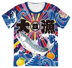 アロハシャツ　大漁旗 WindWearコラボ レーヨンアロハシャツ ＜うちわに金魚/紫黒