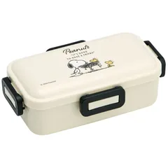 スヌーピー 方形 お弁当箱 ドーム型 ランチボックス 容器 大人 レディース 4点ロック 一段 仕切り 食洗機 レンジ 対応 抗菌 日本製 530ml ピーナッツ