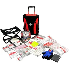  山善(YAMAZEN) 防災リュック キャリーバッグ 30点セット  YRC-30 一次避難用 給水バッグ 地震対策 大容量 防災セット 非常用持ち出し袋