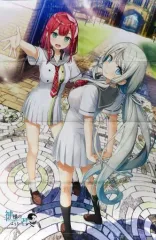 【中古】タペストリー [単品] 園村葉月＆ツクヨミ(制服) B2着せ替えタペストリー 「PS4/Switchソフト 神様のような君へ 完全生産限定版」 同梱特典