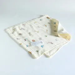 KONTEX／Toris Gauze Zoo／M Size／Yellow／imabari towel／コンテックス／トロワガーゼ ズー／Mサイズ／イエロー／今治タオル