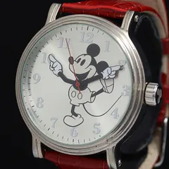 保/箱付 稼働 ディズニー QZ ミッキーマウス シルバー キャラクター文字盤 メンズ腕時計 2000000 NSK KMR