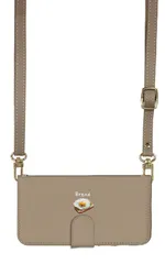 iPhone14plus ケース 手帳型 アイフォン14 プラス スマホケース スマホショルダー レザー ストラップ パン トースト サンドイッチ バケット 食べ物 写真 かわいい  調節可能 130cm  カラー02