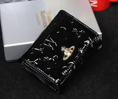 極美品　ヴィヴィアンウエストウッド 三つ折り　財布　がま口　黒 極美品】ヴィヴィアンウエストウッド 三つ折り財布 がま口