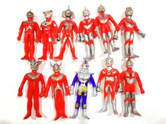 【七重浜44-3-20250211】ウルトラマン ソフビ フィギュア 11体 セット売り ゾフィー レオ セブン エース 新マン ハハ キング タロウ アストラ