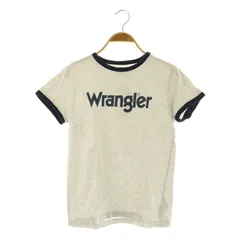 ラングラー WRANGLER リンガーTシャツ 半袖 ロゴプリント カットソー プリント S ライトグレー /MY ■OSのサムネイル