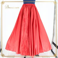 ベリーダンス オリエンタル衣装 スカート Garam garam レッド系 赤 真っ赤 ロング スリット ガラムガラム 無地 練習 舞台 発表会 イベント きれい 光沢 ダンス衣装 おしゃれ ダンス用 スカート コスチューム