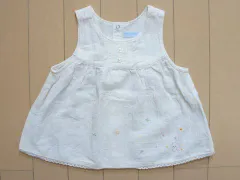 ミキハウス アウトレット miki house mikihouse 子供服 女の子 80cm ベビー服 キャミソール ブラウス うさぎ 白 春 夏 ★4 ガールズ 女児 キッズ ベビー 【中古】 ユーズド リサイクル 古着 子ども服 こども