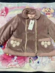 スーリー　新品　コート  90cm アウター 女の子　お花　リボン　秋服　冬服のサムネイル