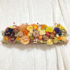 創作キュウイツルスワッグ　ミモザ＆高砂ユリイエロー 創作キュウイツルスワッグ ミモザ＆高砂ユリイエロー - メルカリ