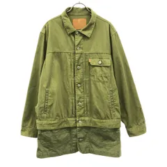 RE アールイー ミリタリージャケット 3 カーキ メンズ 古着