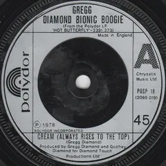 英7” Gregg Diamond, Bionic Boogie Cream (Always Rises To The Top) POSP18 Polydor /00080