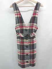 ◇ ⊇ ブルーラベル 柄入り ノースリーブ ミニ丈 ワンピース サイズ36 マルチカラー レディース E  【1507160023805】