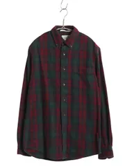 【お得なクーポン配布中!】 エルエルビーン 長袖 ボタンダウン フランネル シャツ メンズ S / 古着 アウトドア コットン 長袖シャツ ネルシャツ チェック マルチカラー