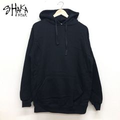 新品 SHAKA wear シャカ プルオーバー スウェット パーカー フーディー 裏起毛 無地 サイズ：M ブラック