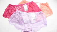 大特価まとめ売り! 新品タグ付 【３枚セット ワコール ボーイレングスショーツ 総レースショーツ Wacoal L 型番：PMM548 カラー：PU/RP/SP】