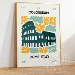 インテリアポスターコロッセオ抽象アート ローマイタリア旅行風景 モダンデザイン