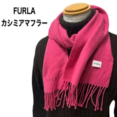 FURLA　フルラ　カシミアマフラー　ピンク