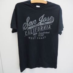 (アメリカ古着) San Jose CALIFORNIA  GILDAM 黒Tシャツ　M