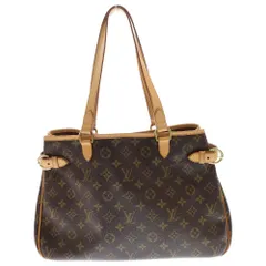 LOUIS VUITTON (ルイヴィトン) モノグラム バティニョール・オリゾンタル M51154 トートバッグ ハンドバッグ 肩掛け ブラウン PVC×レザー