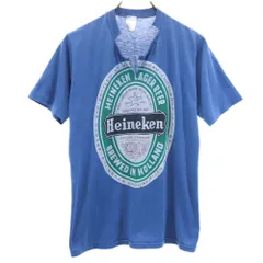 ヴィンテージ 70s 80s USA製 プリント 半袖 Tシャツ ブルー VINTAGE メンズ 古着 【240324】 メール便可