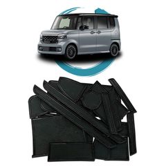 新品 ruiya 2023 ホンダ 新型n-box jf5 jf6 専用 ラバーマット インテリアラバーマット ドアポケット マット 滑り止めシート ポケットマット 引っ掻きキズ防止 ノイズ軽減 13枚 nboxカスタム アクセサリー jf5 カスタムパーツ
