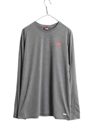 【お得なクーポン配布中!】 ノースフェイス ボーダー 長袖 Tシャツ メンズ XL ロンT ロングスリーブ カットソー インナー ストレッチ 大きいサイズ ワンポイント 黒 灰