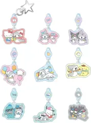 【中古】キーホルダー 全9種セット 「おでかけ子ザメ×サンリオキャラクターズ トレーディングゆらゆらアクリルキーホルダー」