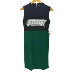 ステューシー Stussy フロントプリント メッシュ ノースリーブワンピース レディース import：S のサムネイル
