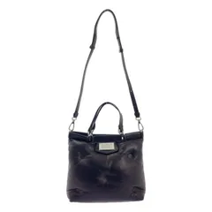 【美品】  Maison Margiela / メゾンマルジェラ | 2023SS | GLAM SLAM TOTE BAG / グラムスラム 2way ショルダーストラップ付 レザー トートバッグ スモール | ブラック | レディース