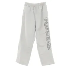 【中古】シュプリーム Supreme 2024年秋冬 Spellout Embroidered Track Pant イージーパンツ ライトグレー【サイズM】【メンズ】