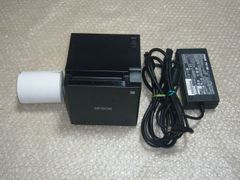 EPSON TM-m30 電源付、bluetooth レシート プリンター レジスタ