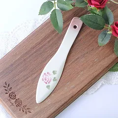 【30%off】【マニー】陶器カトラリー　バタースプレダー（ローズ）のサムネイル