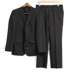 オーヤ スーツ セットアップ 上下セット ジャケット パンツ ストライプ柄 メンズ 94Y6サイズ ブラック系 OH!YA? 【中古】