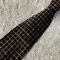 HUGO BOSS シルクネクタイ BRN×NVY【MNT037】のサムネイル