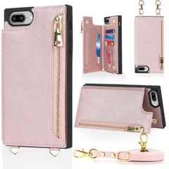 【特価セール】ケース ケース 財布型 いphone 7プラス/8プラス 7plus/8plus 7plus/8plus スマホケース アイフォ 肩掛け 斜めがけ カバー 首かけ 7ぷらす/8ぷらす ストラップ付き あいふぉん 長さ調整可能 携帯ケース ショルダ