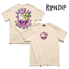 ★新作★数量限定★RIPNDIP （リップンディップ）Love Is Ripndip Tシャツ ナチュラル M~XLサイズ 人気 送料無料 rndfal24158