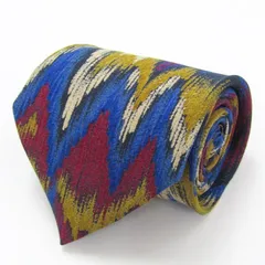 ミッソーニ ブランド ネクタイ シルク 総柄 伊製生地 PO メンズ ネイビー Missoni 【中古】