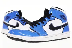 ナイキ NIKE AIR JORDAN 1 MID SE SIGNAL BLUE 28cm DD6834-402 エアジョーダン1 ミッド シグナルブルー 青【ブランド古着ベクトル】【中古】▲■241008