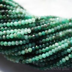 エメラルド ボールカットボールカットビーズ3.5mm