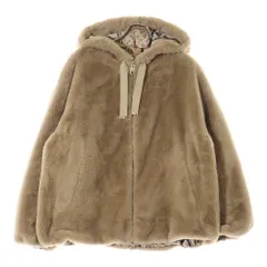 HERNO (ヘルノ) フード付き ジップアップ ファージャケット レディース GI0138D-12422-2105 ベージュのサムネイル