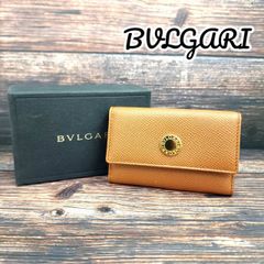 未使用 BVLGARI ブルガリブルガリ 6連キーケース 三つ折り ブラウン BVLGARI ブルガリ キーケース 6連 クラシコ レザーブラウン 箱
