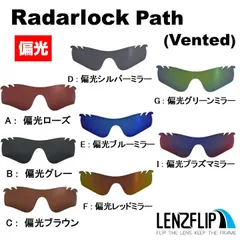 オークリー レーダーロック パス 通気孔あり 用 交換レンズ Oakley Radarlock Path Vented oo9189 / oo9206 モデル 偏光 交換 レンズ 替えレンズ レンズのみ レンズフリップオリジナル