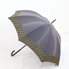 【未使用保管品】1E142/フェンディ/雨傘/ズッカ柄/FF/黒/茶/オールド Yahoo!オークション -「fendi 傘」の落札相場・落札価格