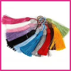 GOODCHI フリンジ 手芸用品 タッセルチャーム 飾り アクセサリーパーツ 手作り素材 扇子飾り 飾り房 アクセサリーハンドメイド DIY用品 クラフト用品 33色セット (1)