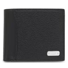 ダンヒル 折財布 メンズ 1893 ハーネス 二つ折り財布 コンパクト財布 レザー ブラック 黒 dunhill DU23R2507GN 001 (ec)